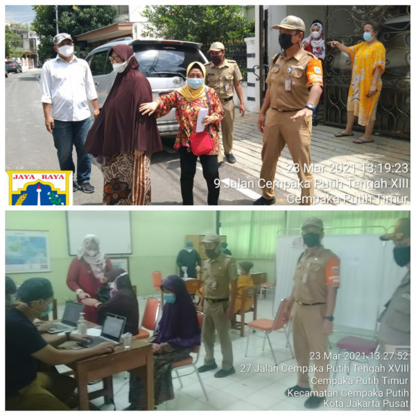 Penjemputan lansia untuk vaksinasi covid 19 Di wilayah RW 05 Kel CPT